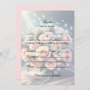 Fill In The Blank Floral Wedding Invitation