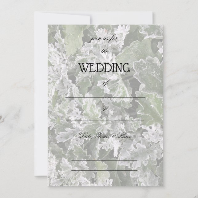 Fill in the Blank Floral Wedding Invitation  (Front)