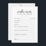 Fill in the Blank Watercolor Floral Wedding Day Advice Card<br><div class="desc">Add a fun activity for your guests on your wedding day with these fill-in-the-blank style advice cards for the happy couple. Easily change up the wording by clicking "personalise" or keep it as is. The backer features a watercolor floral pattern to go with the rest of the Floral Ampersand collection,...</div>