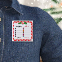 Fill in the Blanks Button for the Naughty or Nice