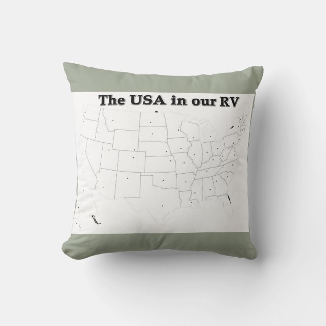 Fill in the States Cushion (Front)