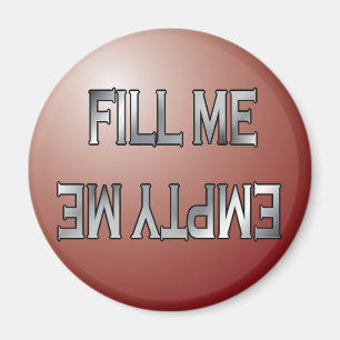 Fill me-Empty me red dishwasher magnet