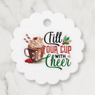 Fill our cup with Cheer Favour Tags