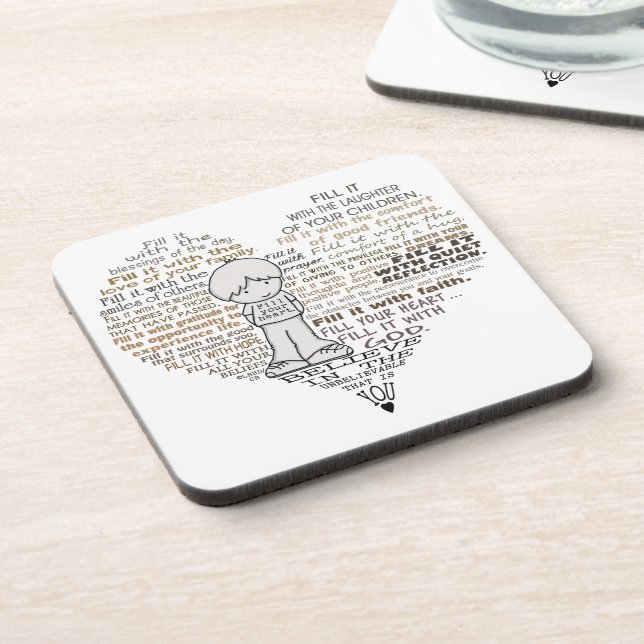 Fill Your Heart Coaster (Left Side)