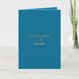 Fill Your Heart with Wonder Christmas Greeting  Card