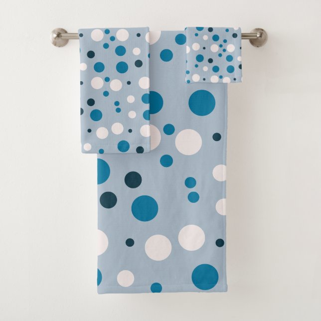 Fill your life with Joy Polka dot pattern Bath Towel Set (Insitu)