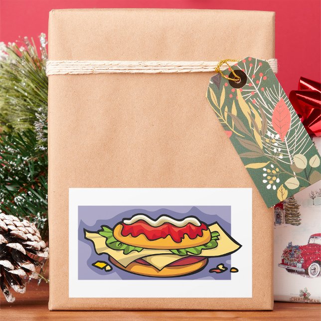 Filled Sandwich Rectangular Sticker (Creator Uploaded)