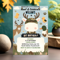 filled Wild Camo Oh Deer Duck hunting 1st birthday