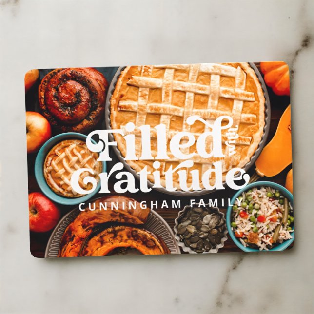 Filled with Gratitude Happy Thanksgiving Card (Creator Uploaded)