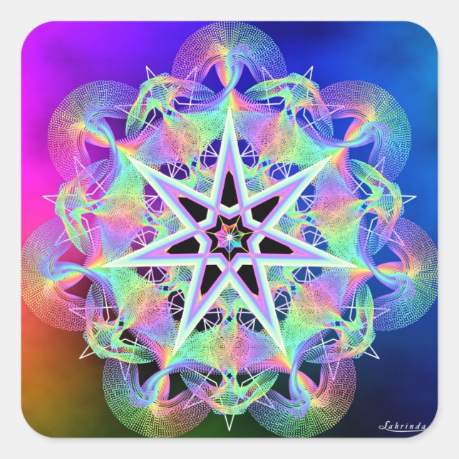 Filled With Light Square Sticker (Front)