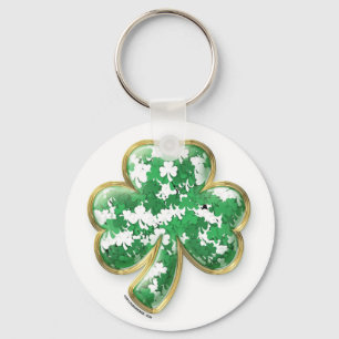 Filled with Luck Shamrock Key Ring