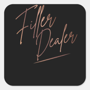 Filler Dealer Med Spa Nurse Injector Lip Filler Square Sticker