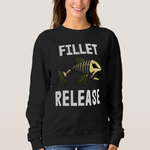 Fillet Release Tee Skeleton Fish Bone Tees Sharp T