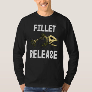 Fillet Release Tee Skeleton Fish Bone Tees Sharp T