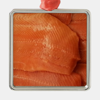 Filleted Salmon Metal Tree Decoration