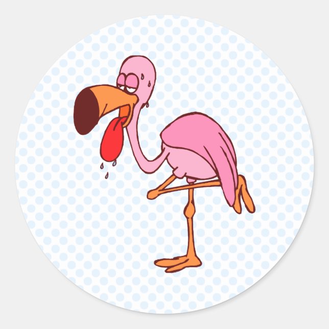 Fillip Flamingo Classic Round Sticker (Front)