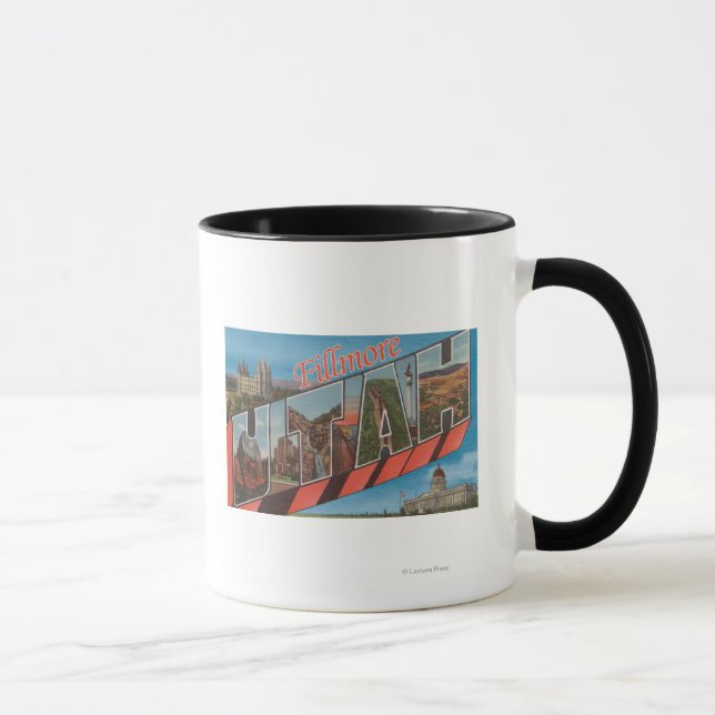 Fillmore, Utah - Large Letter Scenes Mug (Right)