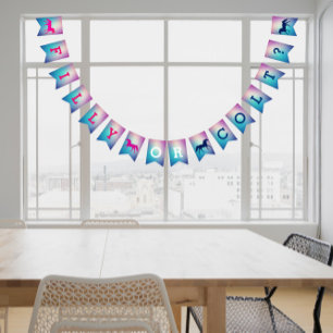 Filly Or Colt Pink and Blue Gender Reveal  Bunting