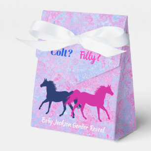 Filly Or Colt Western Style Gender Reveal Favour Box