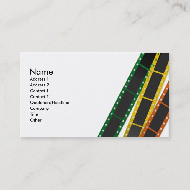 film Business card (Front)