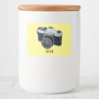 Film camera cartoon illustration