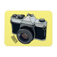 Film camera cartoon illustration