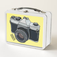Film camera cartoon illustration