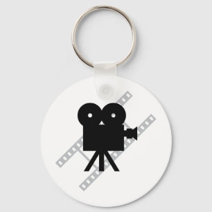 film camera icon key ring