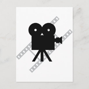 film camera icon postcard