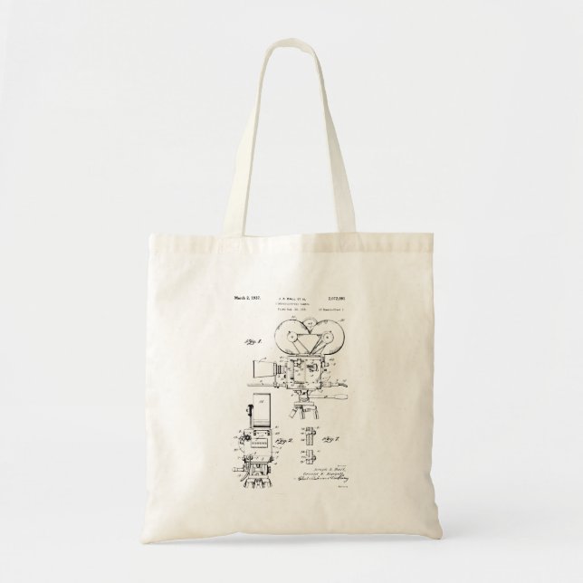 Film Camera Patent Tote Bag (Front)