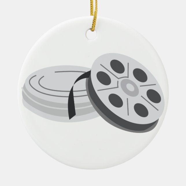 Film Cans Ceramic Tree Decoration (Front)
