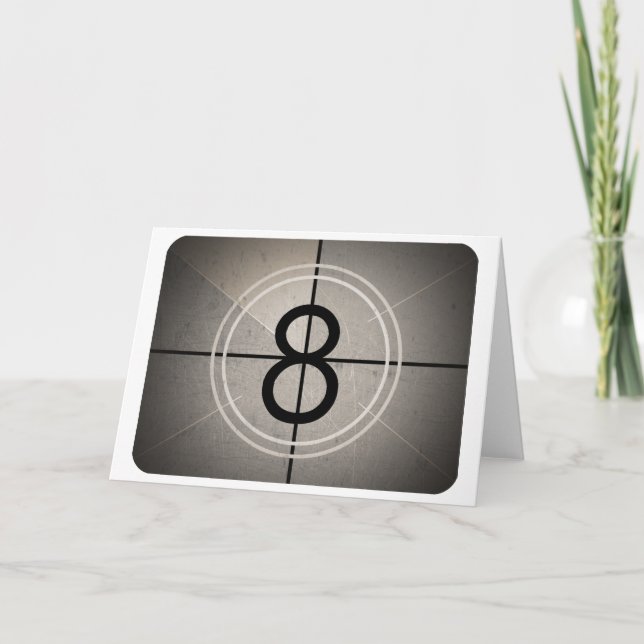 Film Countdown Greeting Card (Front)