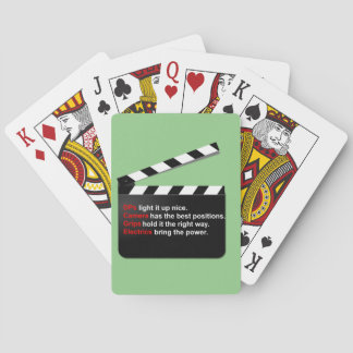 Film Crew Director's Deck on the Movies Playing Cards