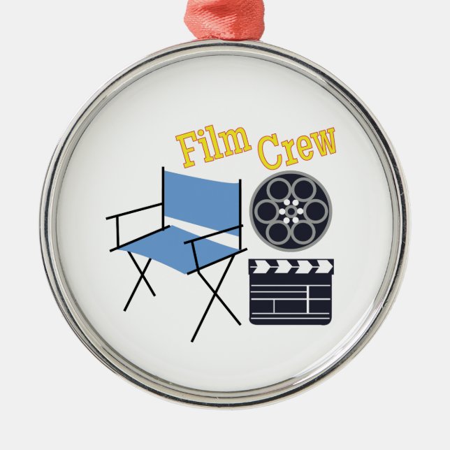 Film Crew Metal Tree Decoration (Front)