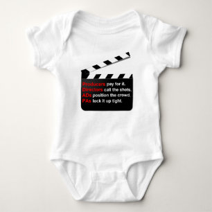 Film Crew Movies Clap on a New Genre Baby Bodysuit