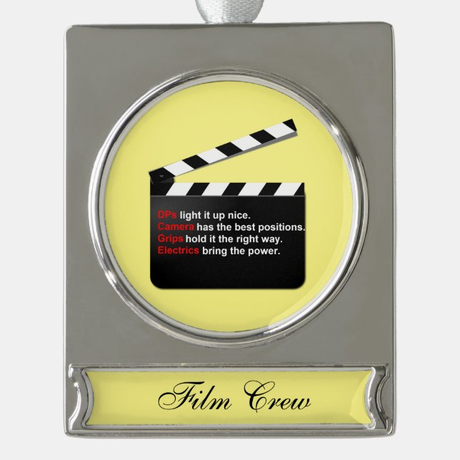 Film Crew Movies Director in your Ornament (Front)