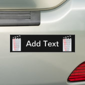 Film Crew Movies need  new idea? Bumper Sticker (On Car)