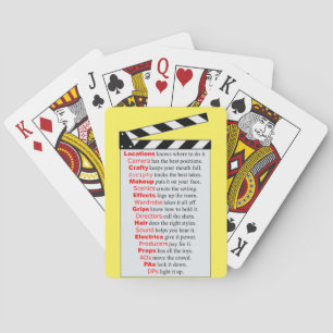 Film Crew stack the deck for new movies Playing C Cards