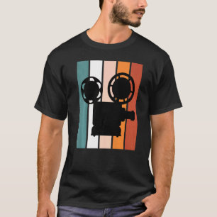 Film Director Cinematographer Filmmaker Crew Retro T-Shirt