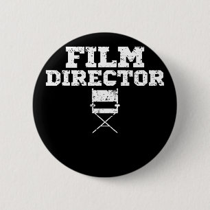 Film Director Movie Crew Chair Apparel Birthday 6 Cm Round Badge