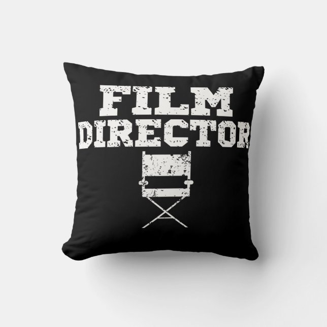 Film Director Movie Crew Chair Apparel Birthday Cushion (Front)