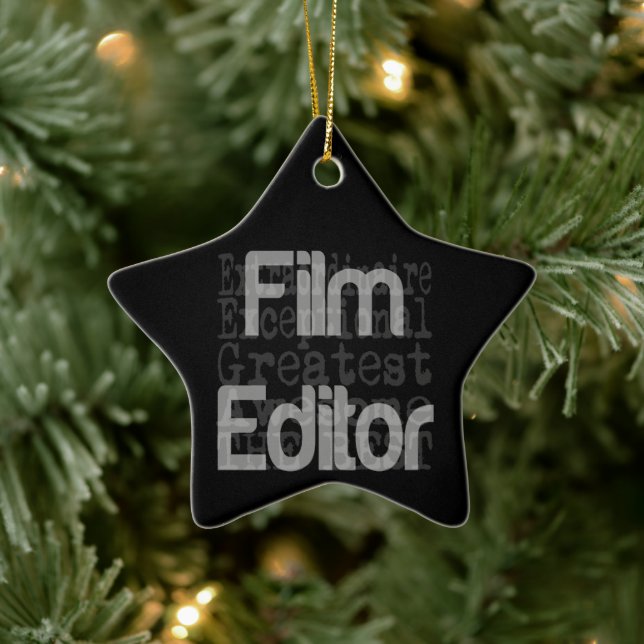 Film Editor Extraordinaire Ceramic Tree Decoration (Tree)