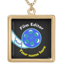 Film Editor Gold Plated Necklace