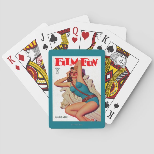 Film Fun Magazine Cover 10 Playing Cards (Back)
