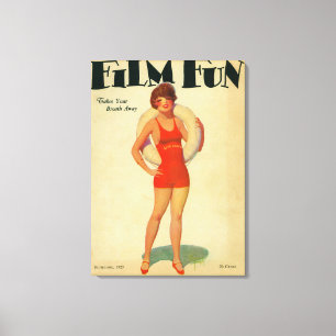 Film Fun Magazine Cover 2 Canvas Print
