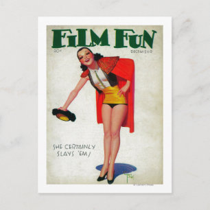 Film Fun Magazine Cover 5 Postcard