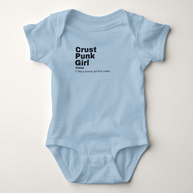 Film Girl - Crust Punk Baby Bodysuit (Front)