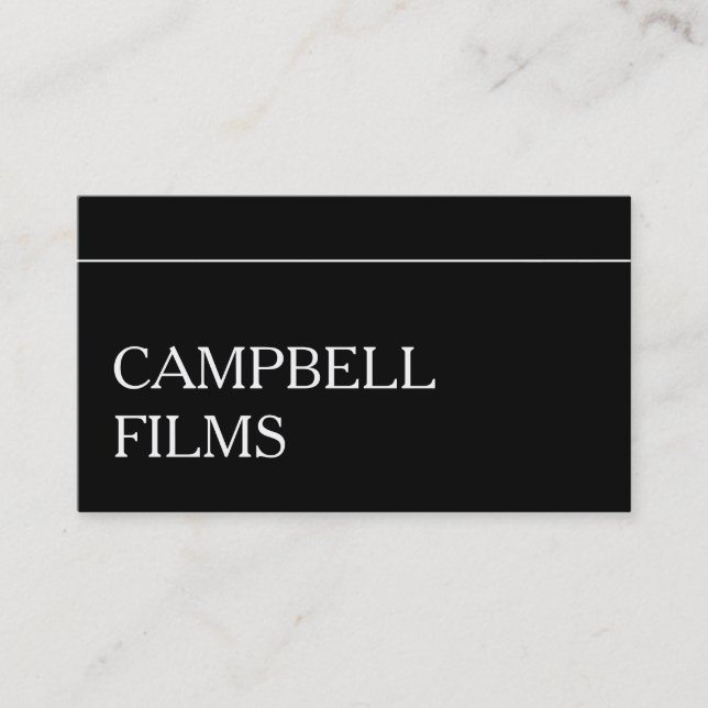 Film Maker, Director Business Card (Front)