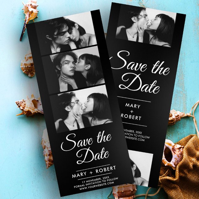 Film minimal photo booth cute modern save the date (Creator Uploaded)