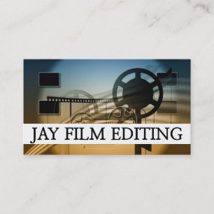 Film Movie Editing Editor Maker Director Producer Business Card